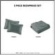 preview thumbnail 48 of 129, Madison Park Mansfield Reversible Oversized 3-piece Solid Texture Bedspread Quilt Set with Matching Shams