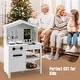 preview thumbnail 2 of 3, Kids Kitchen Playset Farmhouse Pretend Play Toddler Kitchen Set