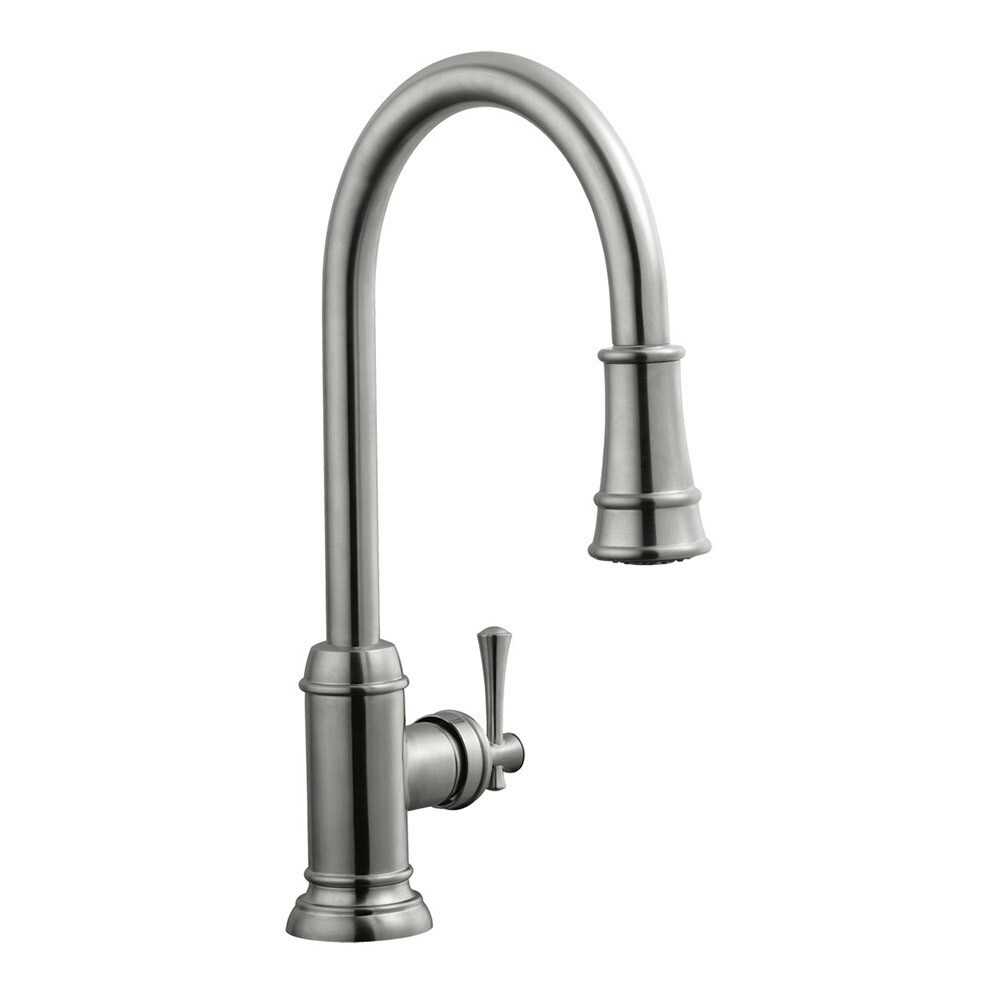 Shop Design House 524702 Ironwood Single Handle Satin Nickel Kitchen Faucet Satin Nickel Overstock 16456732