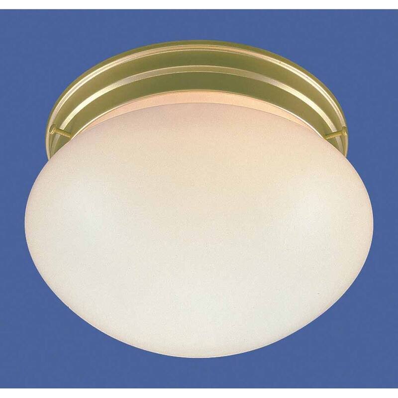 Volume Lighting V7008 2 Light 9" Width Flush Mount Ceiling Fixture - Polished Brass