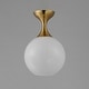 preview thumbnail 11 of 9, Maxim 21229MR Neve 9" Wide Semi-Flush Globe Ceiling Fixture