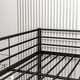 preview thumbnail 8 of 6, Heavy Duty Black Metal Full Over Full Bunk Bed with Safety Guard Rails - Space-Saving Design