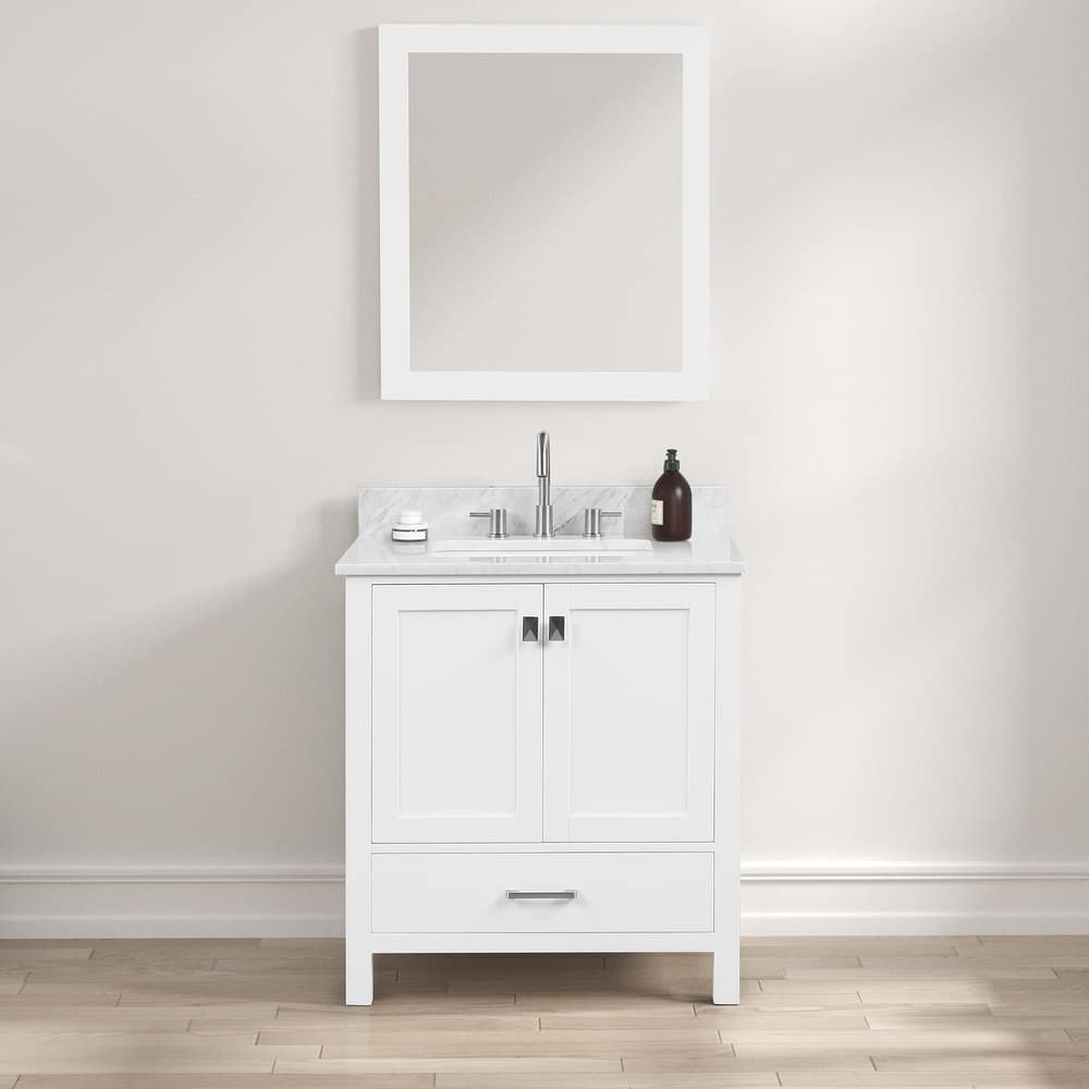 Blossom Geneva 30" Bathroom Vanity with Marble Top & Undermount Sink