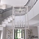 preview thumbnail 21 of 33, Hunter Squire Manor Pendant - Foyer, Island, Dining Room - Candle, Cage, Modern Farmhouse, Lantern 22"  8 Light - Chrome -Distressed White