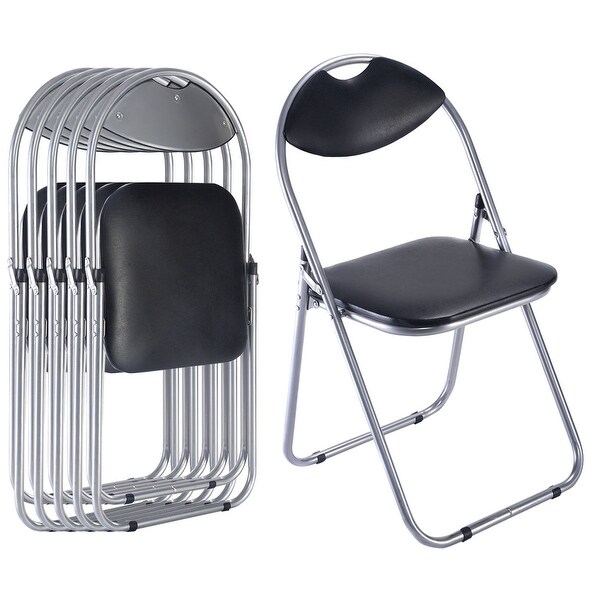 Shop Costway 6 Pcs U Shape Folding Chairs Furniture Home