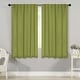 preview thumbnail 115 of 198, Superior Solid Machine Washable Room Darkening Curtains with Back Tabs, Set of 2 42" x 63" - Sage