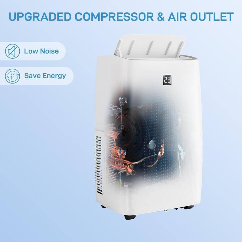 Portable Air Conditioner with Remote Control, 14000BTU air cooler