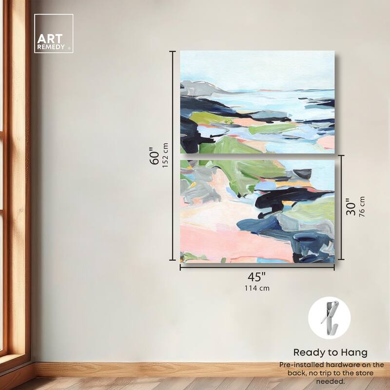 Between Seasons I Canvas Set of 2 by Art Remedy, Gallery Wrapped