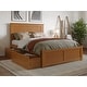 preview thumbnail 79 of 152, Nantucket Platform Bed with Footboard and Storage Drawers Light Toffee - Full