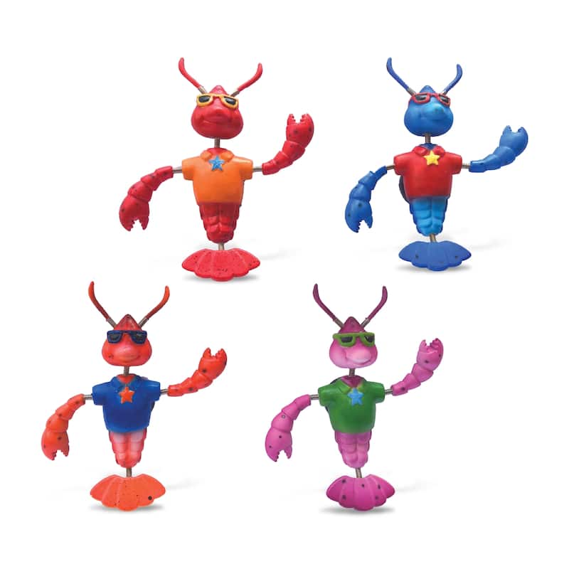 CoTa Global Cool Lobster Refrigerator Bobble Magnets Set of 4