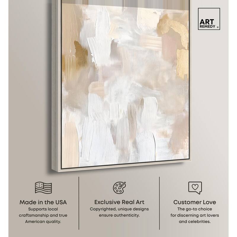 Beige and Cream II Canvas by Art Remedy
