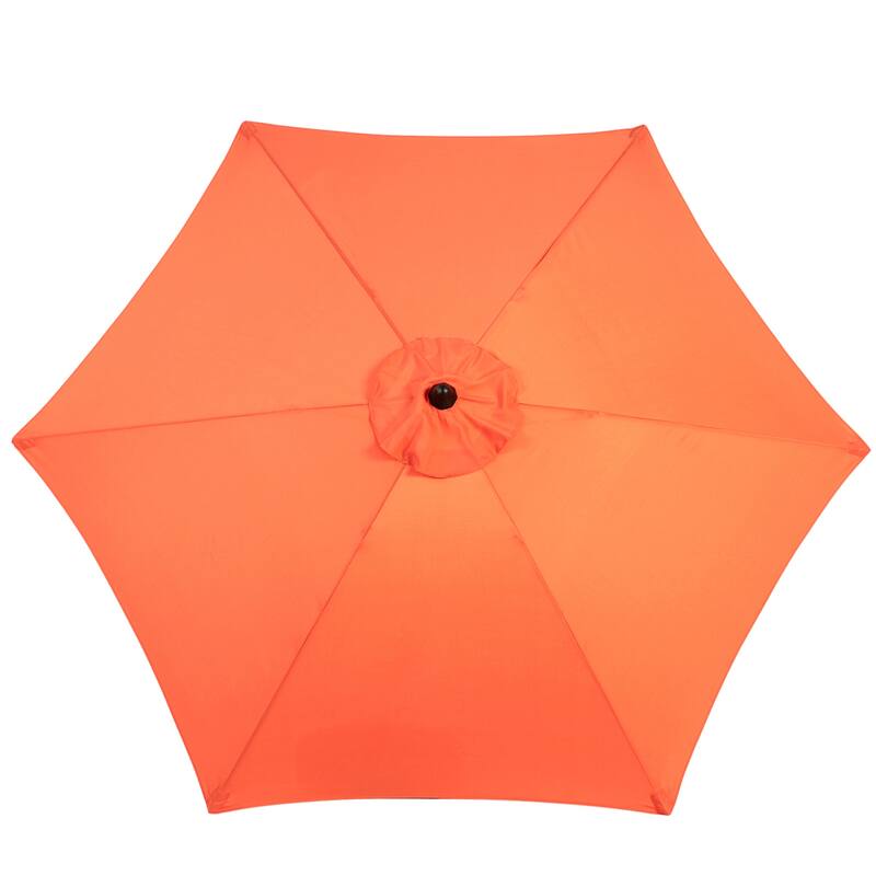 104" Patio Umbrella with Push Button Tilt,6 Ribs and Crank (No Base)