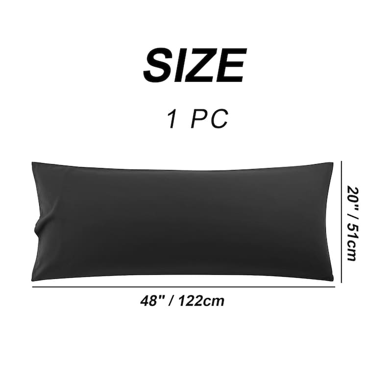 Body Pillowcase Soft 1800 Series Microfiber Long Pillow Cover