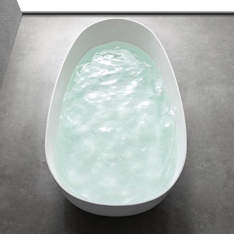 Solid Surface Freestanding Soaking Bathtub