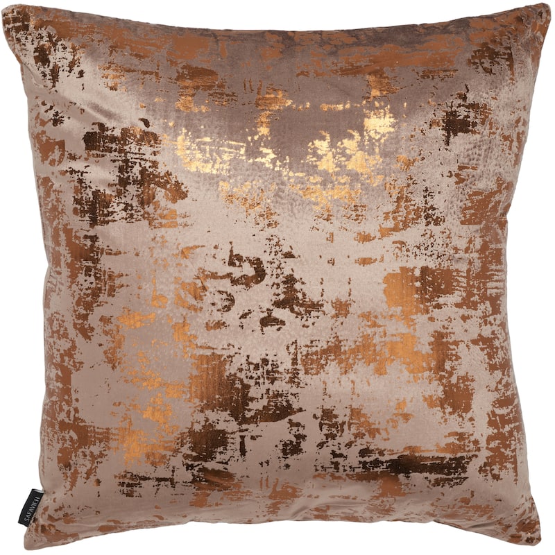 SAFAVIEH Carlijn Metallic Modern Glam Accent Throw Pillow