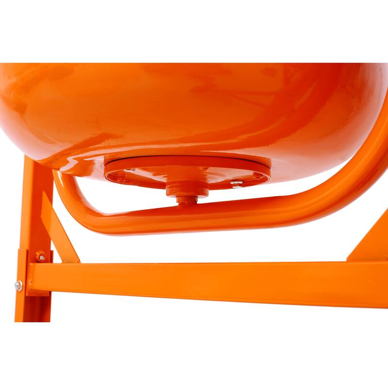 Cement Mixer, 3 Cu. Ft Electric Concrete Mixer Machine, 110v AC Motor Portable Power Cement Mixers for Mortar, Stucco and Fodder