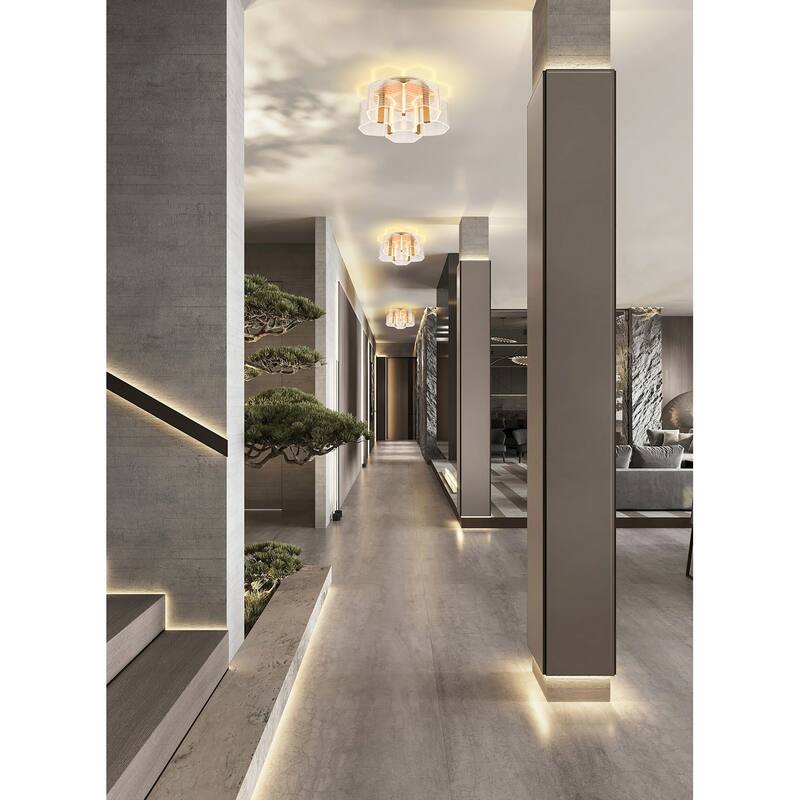 Nuvo Lighting 62/2401 Kenzo 18" Wide Semi-Flush LED Ceiling Fixture