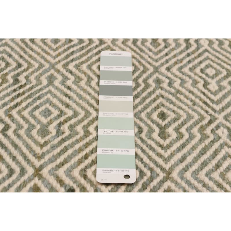 Nevada Teal Kilim 5'1" x 7'10" - 5'1 x 7'10