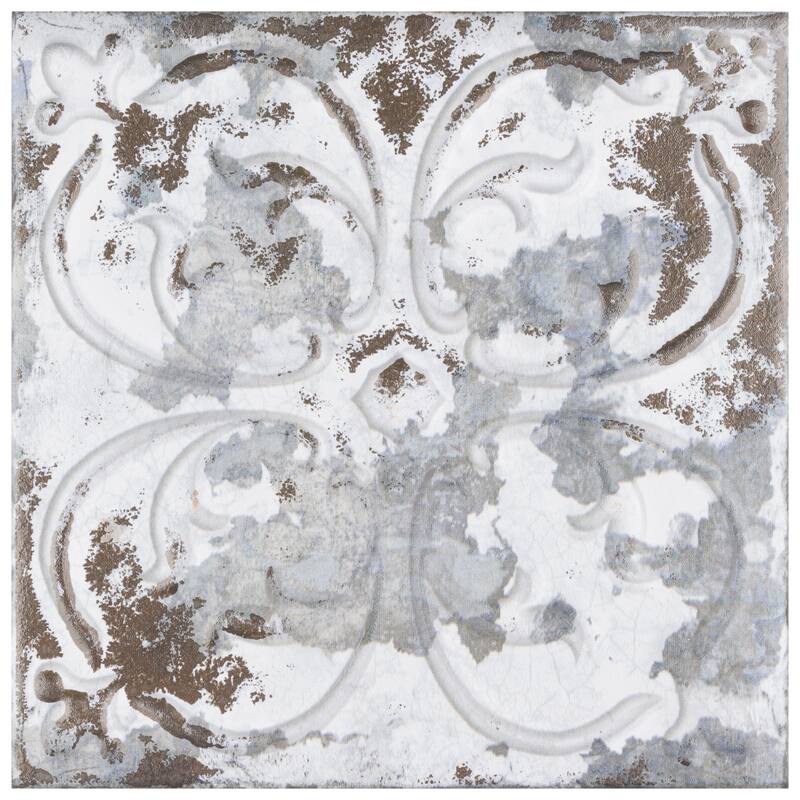 Merola Tile Aevum Ornato Dark 7-7/8" x 7-7/8" Ceramic Wall Tile