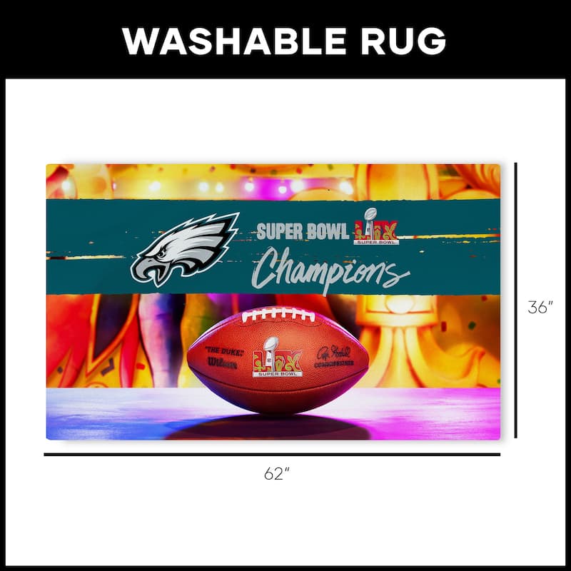 NFL Super Bowl Champs Washable Rug