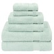 preview thumbnail 38 of 89, American Soft Linen Bekos 6 Piece Towel Set, 100% Cotton Bath Towel Set for Bathroom Mint