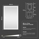 preview thumbnail 23 of 52, LED Bathroom Vanity Mirror Wall Mounted with Double Light Strip, 3-Color Dimmable, Anti-Fog, HD Tempered Glass, UL-Listed, ETL