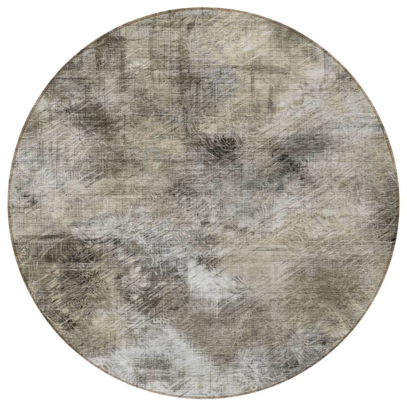 HomeRoots Abstract Transitional Rectangle Outdoor Rug