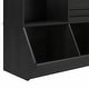preview thumbnail 7 of 18, Ameriwood Home Tyler Kids Extra Large Book and Toy Storage Organizer, Black Oak