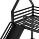 preview thumbnail 22 of 20, Twin over Twin House Bunk Bed with Ladder and Slide