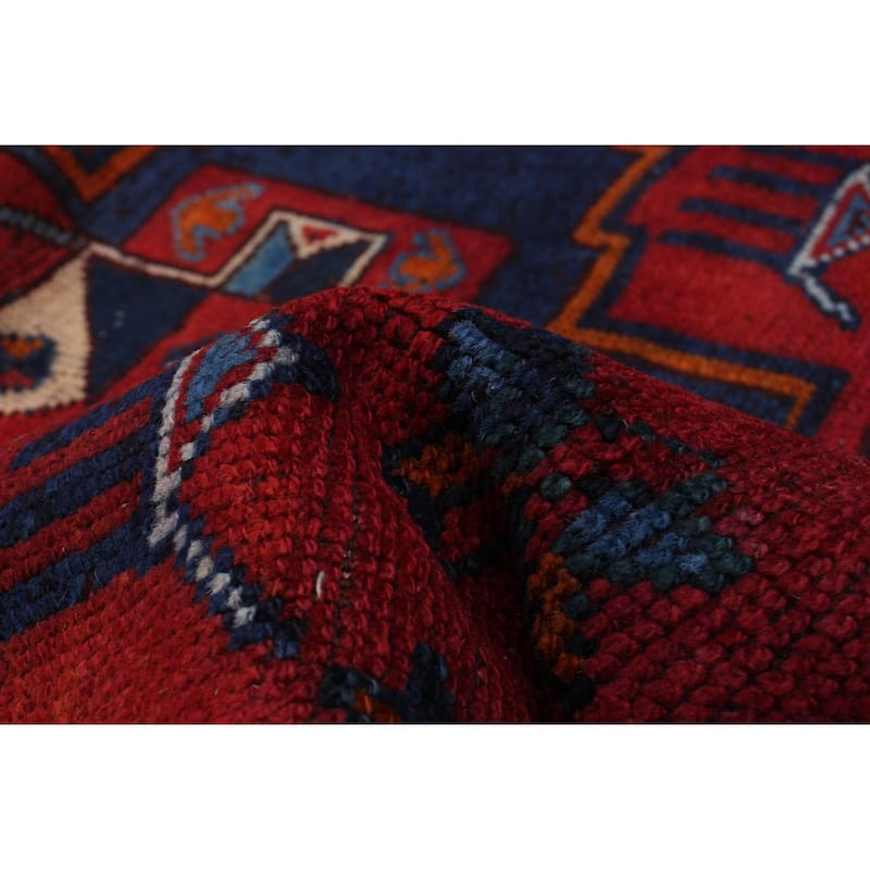 ECARPETGALLERY Hand-knotted Melis Vintage Red Wool Rug - 3'3 x 12'7