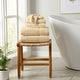 preview thumbnail 81 of 197, Linery & Co. Cotton Diamond Waffle Texture Bath Towels 6 Piece Set - Oatmeal