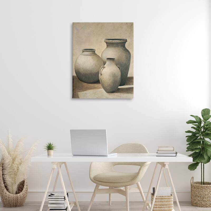 Stupell Trio of Vases Still Life Canvas Wall Art Design By André Mazo