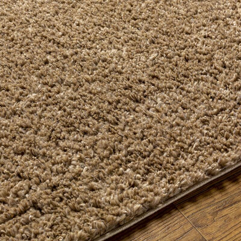 Livabliss Deluxe Shag Minimalist Medallion Area Rug