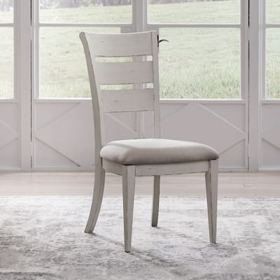 Liberty Furniture Backroads Ladder Back Side Chair for Dining Room Set of 2 - Width 20" x Depth 25" x Height 40"