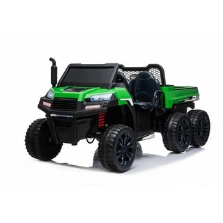 24V 4x4 Tractor Trailer 2 Seater Ride on Green