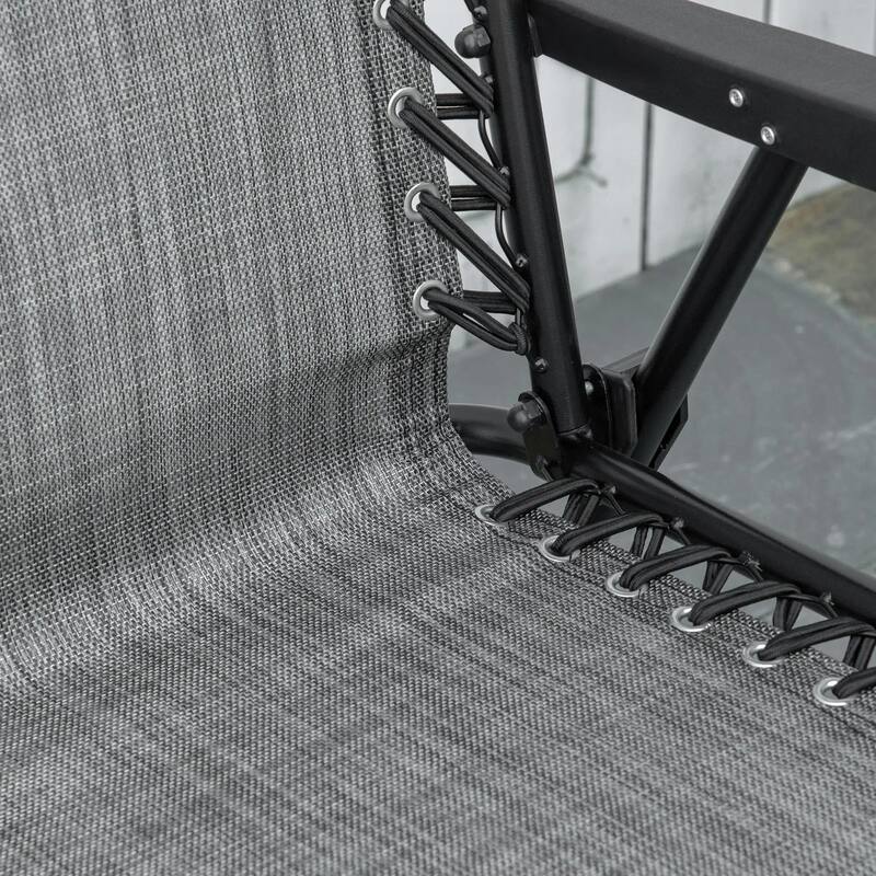Patio Folding Bungee Chair,Outdoor Sling Seat,Armrests,Portable Lawn