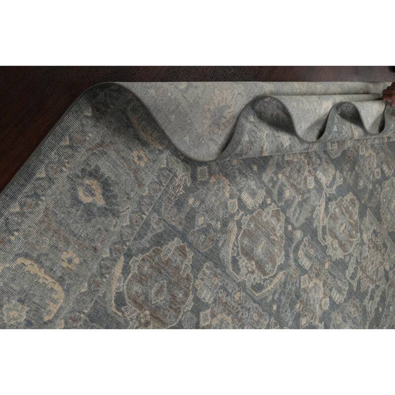 Silver Washed Traditional Ziegler Turkish Wool Area Rug Bedroom Carpet - 6'7" x 9'10"