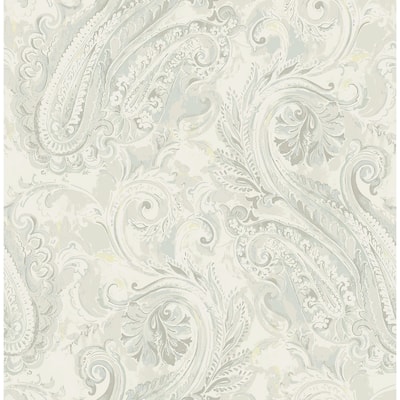 Seabrook Designs Valentina Paisley Unpasted Wallpaper