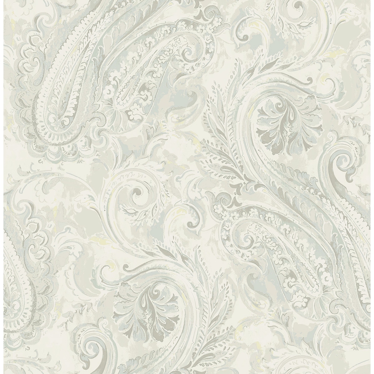 Seabrook Designs Valentina Paisley Unpasted Wallpaper