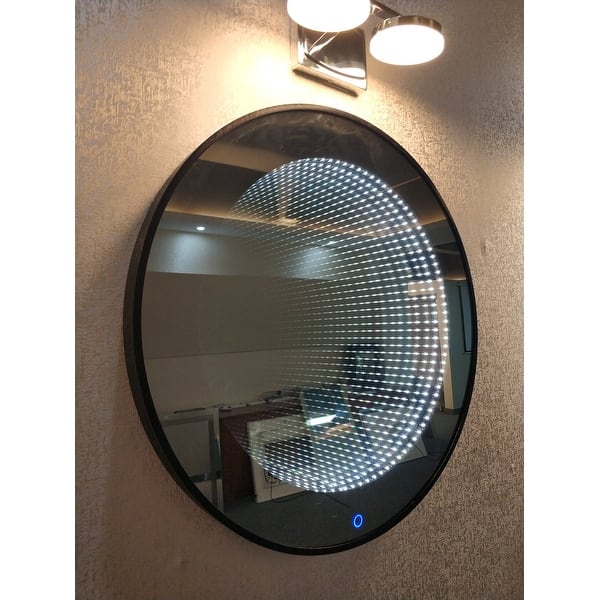 slide 2 of 2, Goodrich LED Tunnel Mirror - Round 28" Diameter - 28" Diameter x 2"D