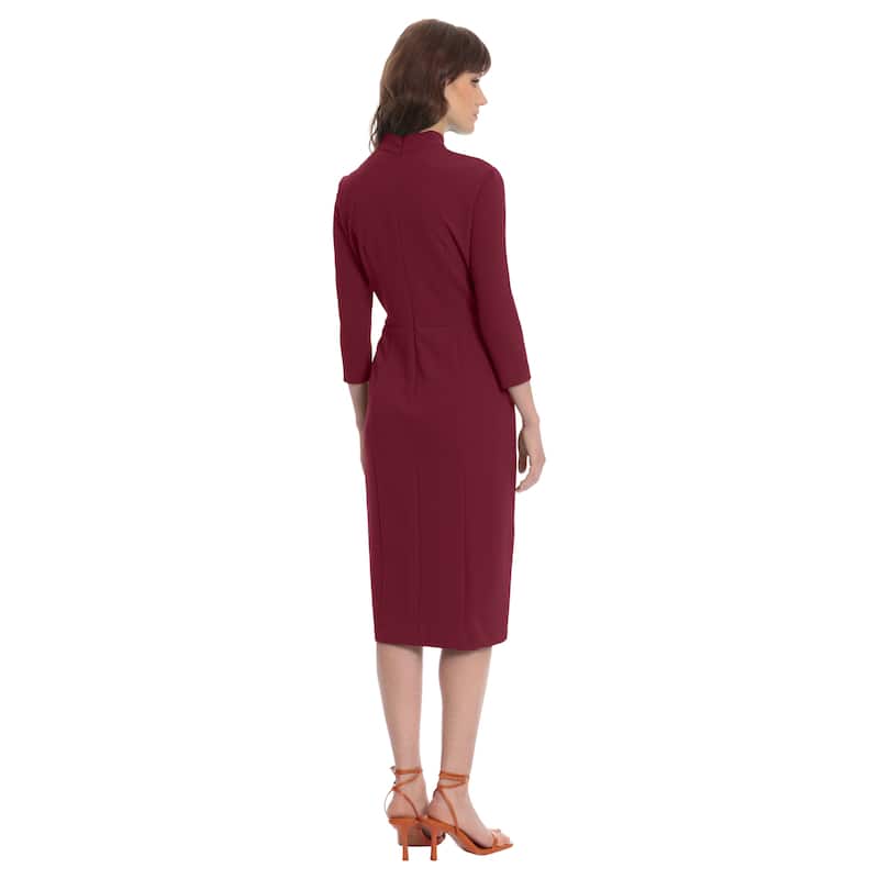 Donna Morgan Twisted Neck Sheath Dress