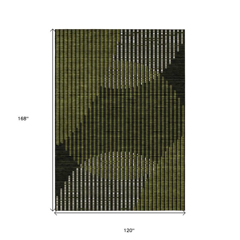HomeRoots Geometric Transitional Rectangle Outdoor Rug
