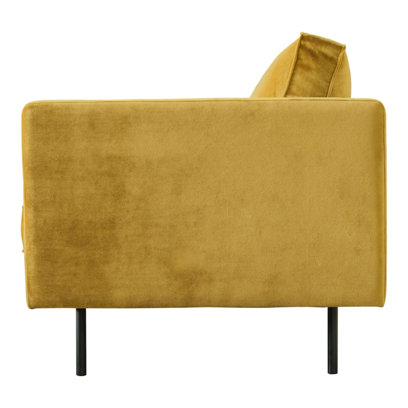Aurelle Home Majestic Scandinavian Modern Velvet Sofa