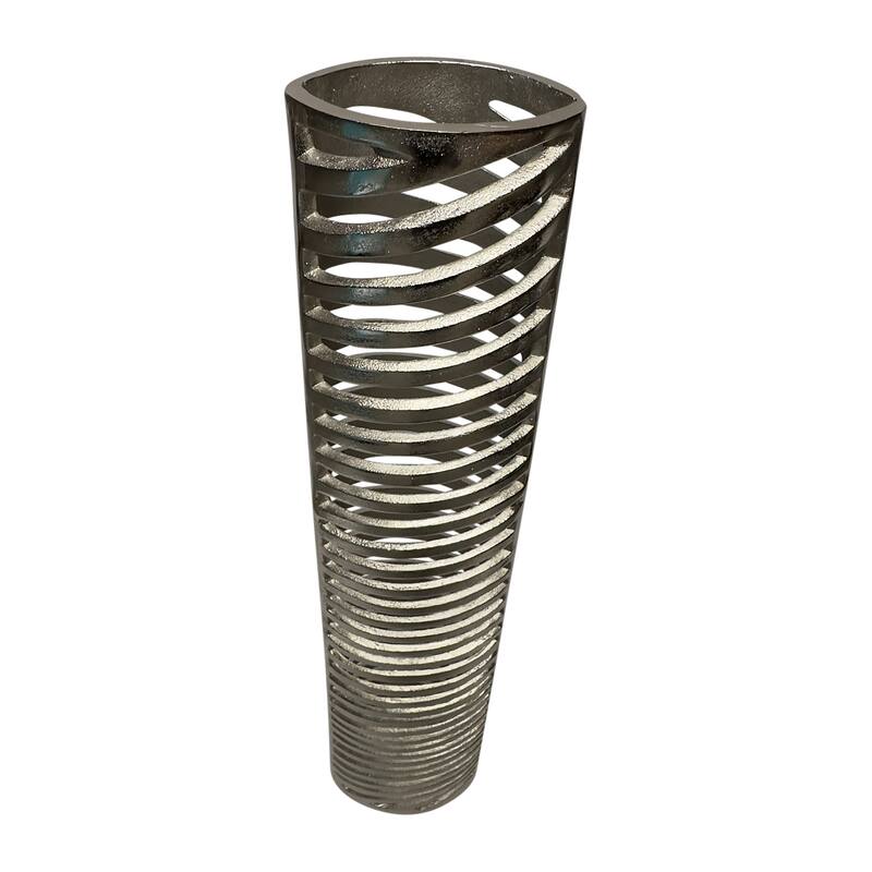 Sagebrook Home Elegant Floor Vase in Gold - Decorative Tall Vase for Posh Interiors, Aluminum, Home Decor Essentials