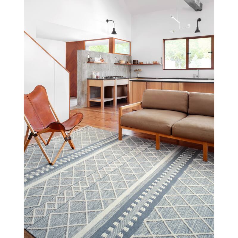 Alexander Home Isaiah Moroccan Hand Loomed Geometric Wool Rug