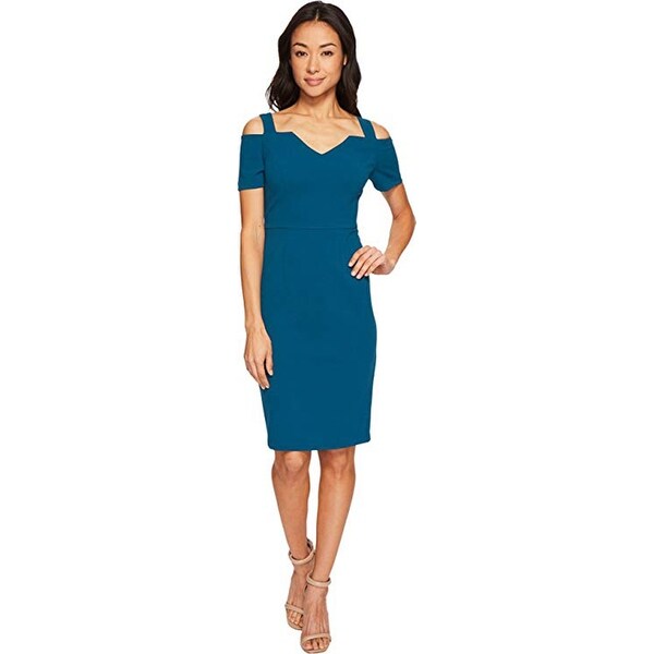 adrianna papell cold shoulder dress