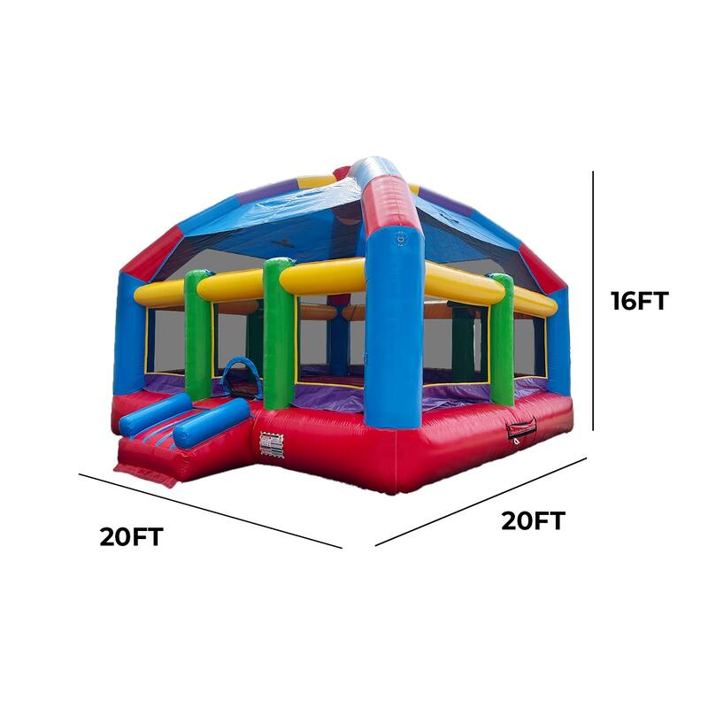 XJUMP Grand Party Dome 20 x 20 Commercial Grade Inflatable Bounce House with Air Blower, Outdoor Play for Kids, Summer Fun