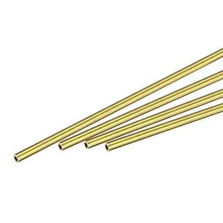 Tube Laiton Rond 5.5mm Diamètre Extérieur - Épaisseur 0.25mm, Longueur 300mm - Lot De 6
