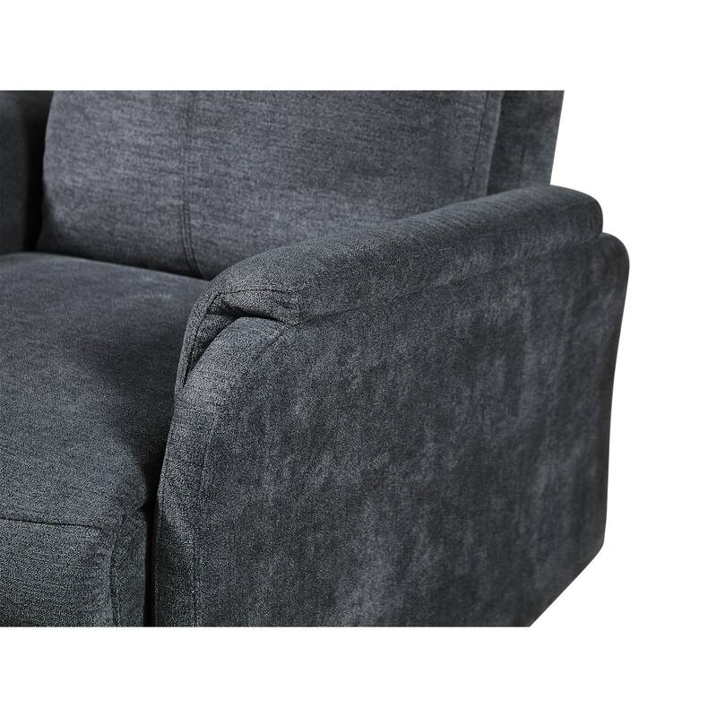 Recliner Chair with Power Recline, USB Port, Lumbar Support, and Anti-Pilling Fabric - Ideal for Small Spaces