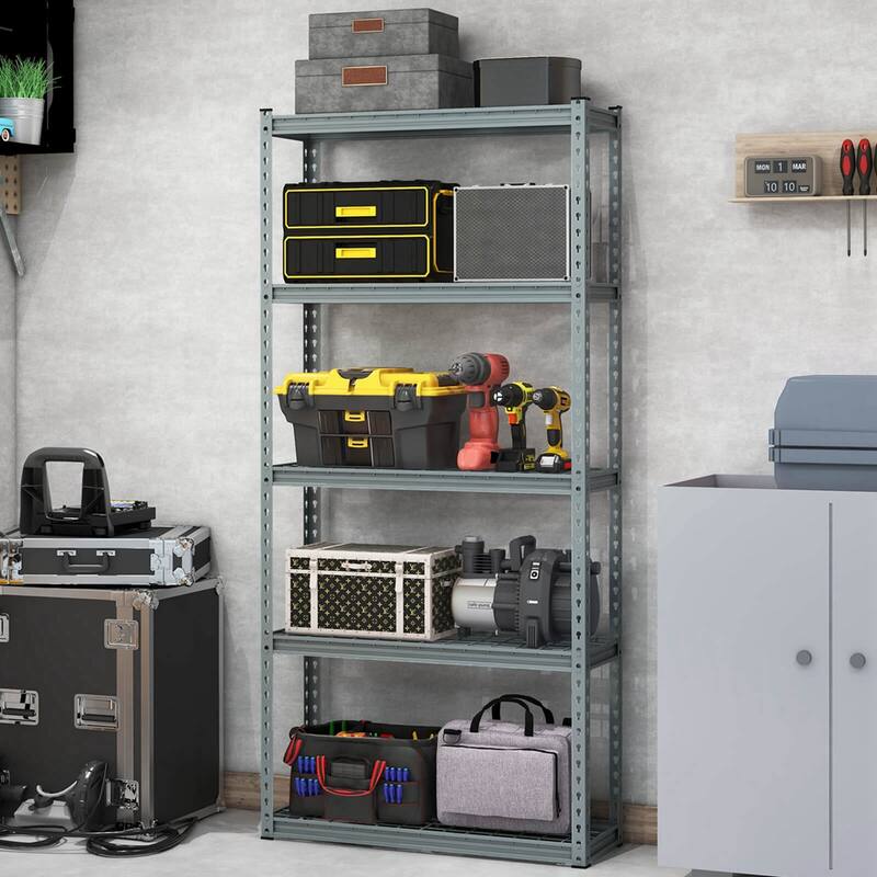 Costway 1/2/3/4 PCS 5-Tier Heavy Duty Storage Shelf Storage Utility